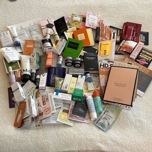 SAMPLES skin care, scents, hair, makeup
